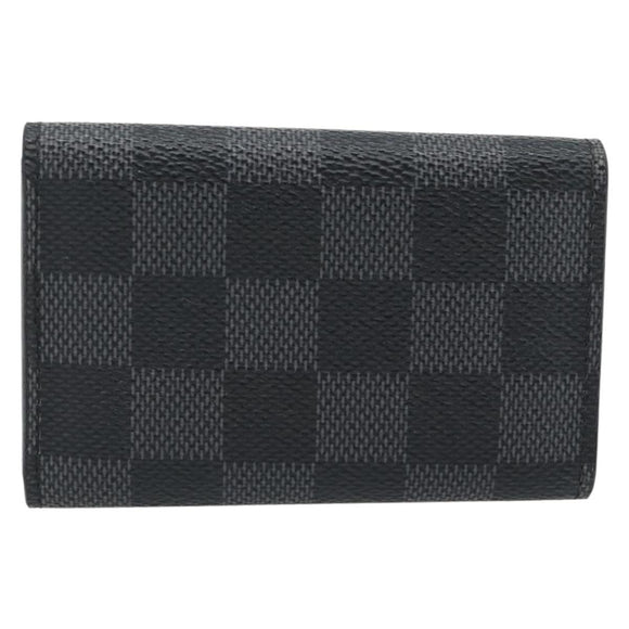 LOUIS VUITTON Damier Graphite Multicles 6 Key Case N62662 LV Auth 180537M
