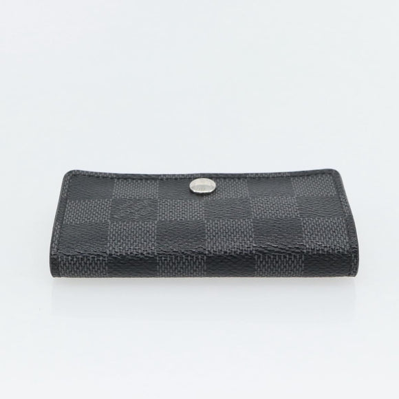 LOUIS VUITTON Damier Graphite Multicles 6 Key Case N62662 LV Auth 180537M