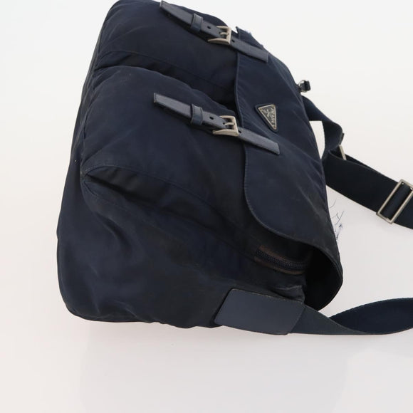PRADA Umhängetasche Nylon Velours 4er Set Navy Pink Khaki Auth 180542