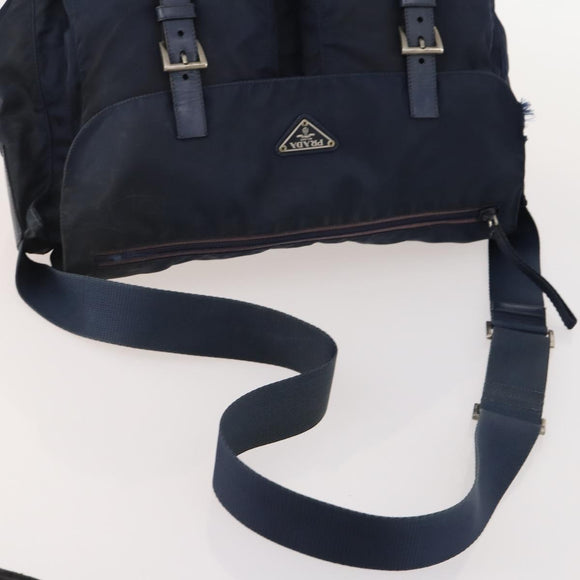 PRADA Umhängetasche Nylon Velours 4er Set Navy Pink Khaki Auth 180542