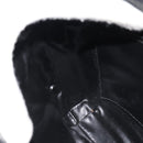 CELINE Macadam Canvas Shoulder Bag Black Gold Auth 180571A-20