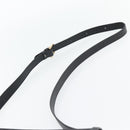 CELINE Macadam Canvas Shoulder Bag Black Gold Auth 180571A-8