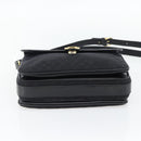 CELINE Macadam Canvas Shoulder Bag Black Gold Auth 180571A-5