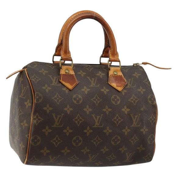 LOUIS VUITTON Monogram Speedy 25 Handtasche M41528 LV Auth 180577