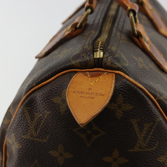 LOUIS VUITTON Monogram Speedy 25 Handtasche M41528 LV Auth 180577