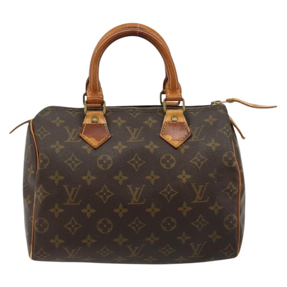 LOUIS VUITTON Monogram Speedy 25 Handtasche M41528 LV Auth 180577