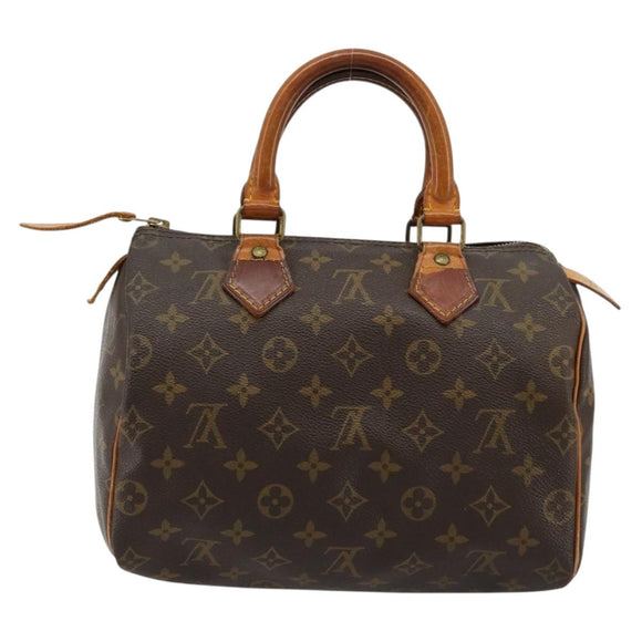 LOUIS VUITTON Monogram Speedy 25 Handtasche M41528 LV Auth 180577