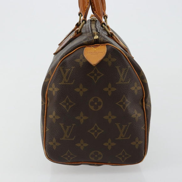 LOUIS VUITTON Monogram Speedy 25 Handtasche M41528 LV Auth 180577