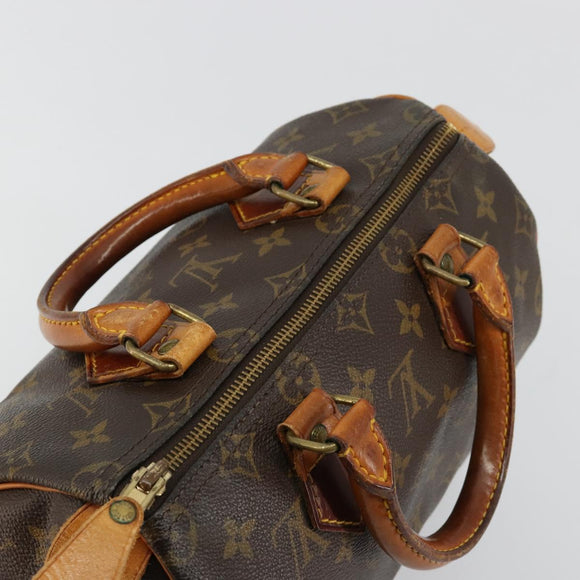 LOUIS VUITTON Monogram Speedy 25 Handtasche M41528 LV Auth 180577