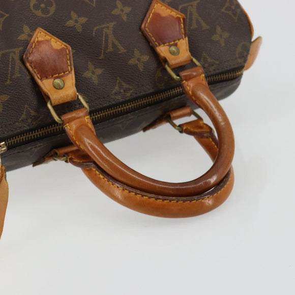 LOUIS VUITTON Monogram Speedy 25 Handtasche M41528 LV Auth 180577