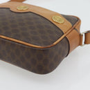 CELINE Macadam Canvas Shoulder Bag PVC Leather Brown Gold Auth 180579A-9