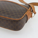 CELINE Macadam Canvas Shoulder Bag PVC Leather Brown Gold Auth 180579A-15