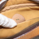 CELINE Macadam Canvas Shoulder Bag PVC Leather Brown Gold Auth 180579A-12