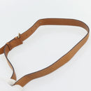 CELINE Macadam Canvas Shoulder Bag PVC Leather Brown Gold Auth 180579A-8