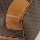 CELINE Macadam Canvas Boston Bag PVC Leather Brown Gold Auth 180582-12