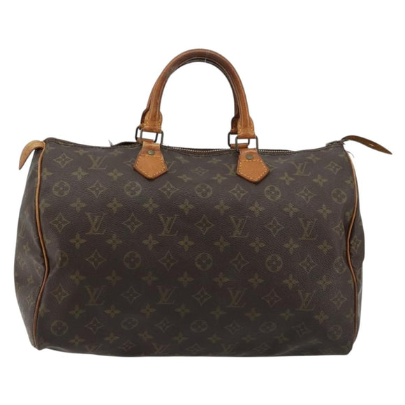 LOUIS VUITTON Monogram Speedy 35 Handtas M41524 LV Auth 180585