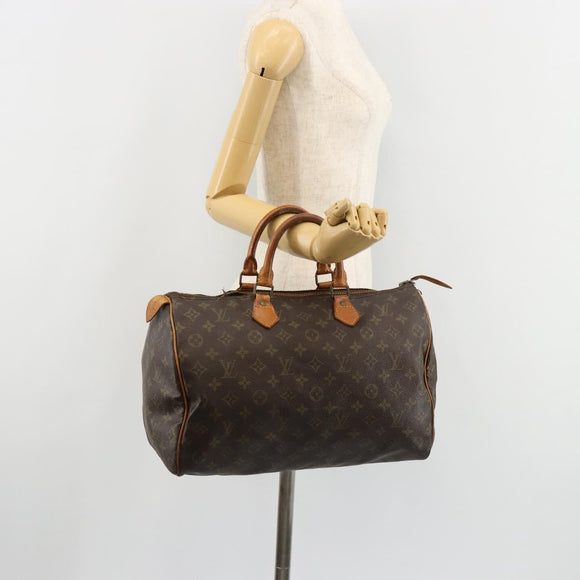 LOUIS VUITTON Monogram Speedy 35 Handtas M41524 LV Auth 180585