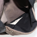 CHANEL Tote Bag Nylon Brown Silver CC Auth 180588-11