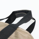 CHANEL Tote Bag Nylon Brown Silver CC Auth 180588-14