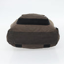 CHANEL Tote Bag Nylon Brown Silver CC Auth 180588-5