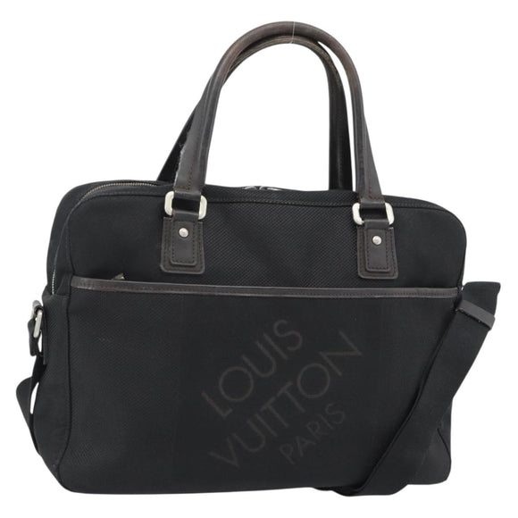 LOUIS VUITTON Damier Geant Yak Business Bag 2way Zwart M93082 Auth 180595