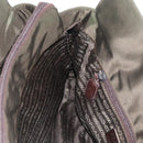 PRADA Chain Tote Bag Nylon Khaki Silver Auth 180596-20