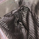 PRADA Chain Tote Bag Nylon Khaki Silver Auth 180596-23