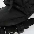 PRADA Body Bag Nylon Black Silver Auth 180598A-15