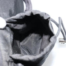 PRADA Body Bag Nylon Black Silver Auth 180598A-23