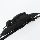 PRADA Body Bag Nylon Black Silver Auth 180598A-6