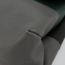 CELINE Shoulder Bag Leather Gray Silver Auth 180599A-9