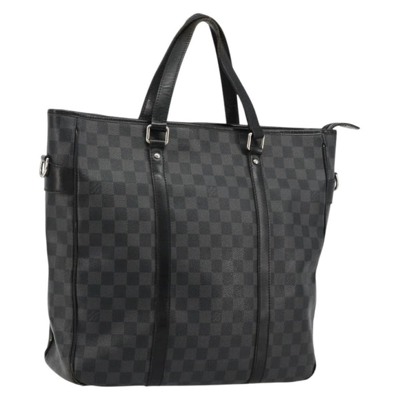LOUIS VUITTON Damier Graphite Tadao Schoudertas 2-weg N51192 LV Auth 180601