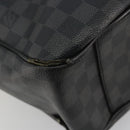 LOUIS VUITTON Damier Graphite Tadao Schoudertas 2-weg N51192 LV Auth 180601-15