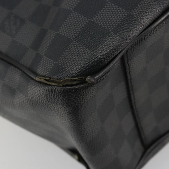 LOUIS VUITTON Damier Graphite Tadao Schoudertas 2-weg N51192 LV Auth 180601