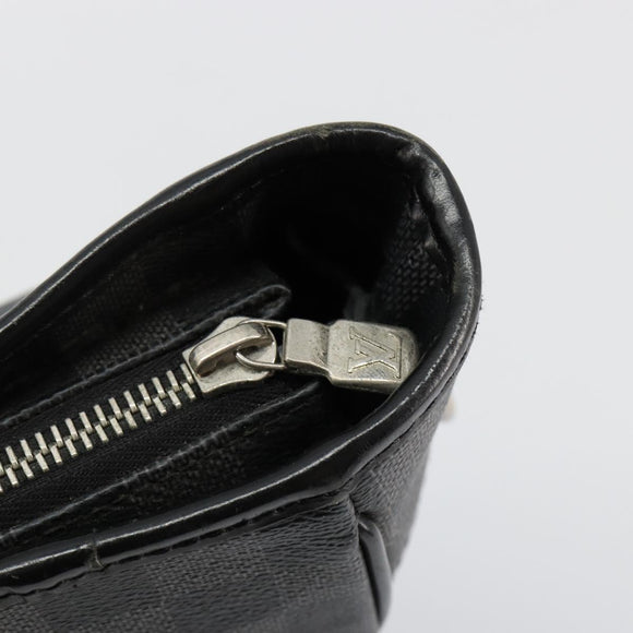 LOUIS VUITTON Damier Graphite Tadao Schoudertas 2-weg N51192 LV Auth 180601