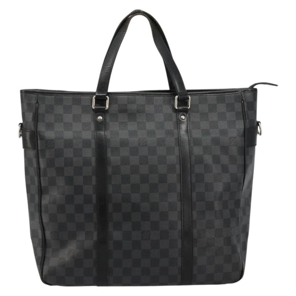 LOUIS VUITTON Damier Graphite Tadao Schoudertas 2-weg N51192 LV Auth 180601