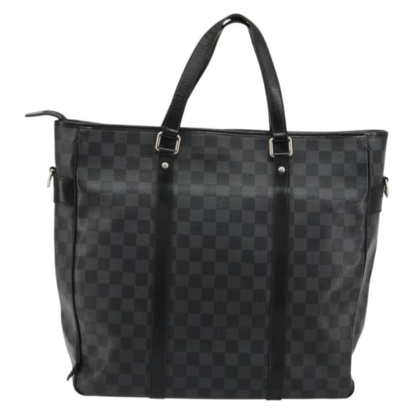 LOUIS VUITTON Damier Graphite Tadao Schoudertas 2-weg N51192 LV Auth 180601