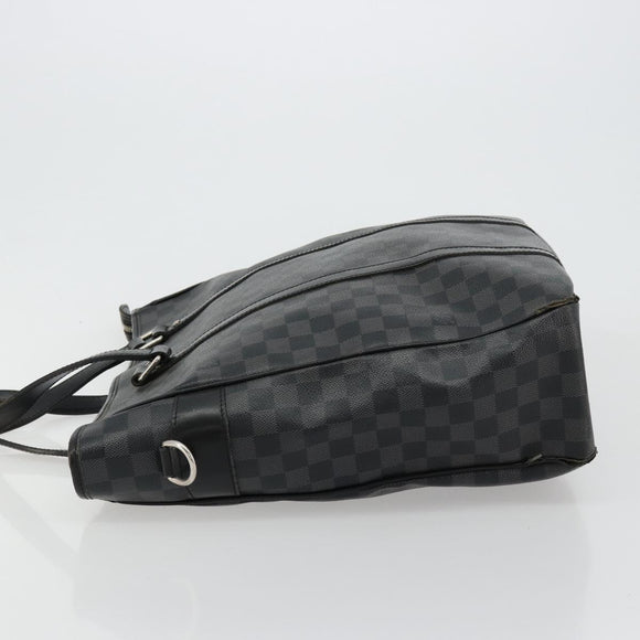 LOUIS VUITTON Damier Graphite Tadao Schoudertas 2-weg N51192 LV Auth 180601