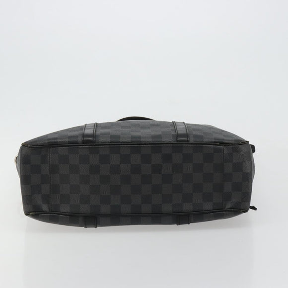 LOUIS VUITTON Damier Graphite Tadao Schoudertas 2-weg N51192 LV Auth 180601