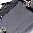PRADA Canapa MM Handtasche Canvas 2-Wege Schwarz Gold Authentisch 180606-10