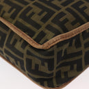 FENDI Zucca Canvas Umhängetasche Schwarz Braun Original 180611-15