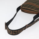 FENDI Zucca Canvas Umhängetasche Schwarz Braun Original 180611-7