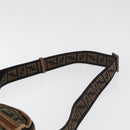 FENDI Zucca Canvas Umhängetasche Schwarz Braun Original 180611-8