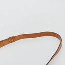 CELINE Macadam Canvas Schoudertas PVC Leer Bruin Goud Auth 180612A-8
