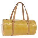 LOUIS VUITTON Monogram Vernis Bedford Hand Bag Beige M91006 LV Auth 180618-1