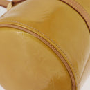 LOUIS VUITTON Monogram Vernis Bedford Hand Bag Beige M91006 LV Auth 180618-14