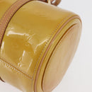 LOUIS VUITTON Monogram Vernis Bedford Hand Bag Beige M91006 LV Auth 180618-15