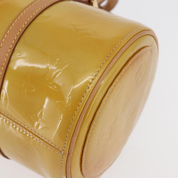 LOUIS VUITTON Monogram Vernis Bedford Hand Bag Beige M91006 LV Auth 180618