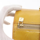 LOUIS VUITTON Monogram Vernis Bedford Hand Bag Beige M91006 LV Auth 180618-10