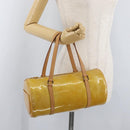 LOUIS VUITTON Monogram Vernis Bedford Hand Bag Beige M91006 LV Auth 180618-20